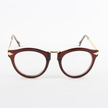 Women Retro Eyeglass Frame Round Clear Lens Arrow Designer Optical Glasses Eyewear PY6 J4U66