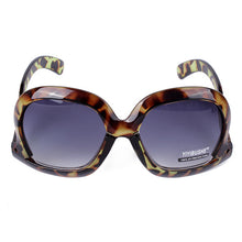 Women Retro Fashion Oversized Sunglasses Square Leg Bent Back Frame Sun Glasses Lunette De Soleil J4U66