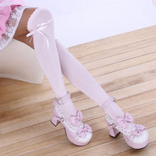 Ribbon Bow Boot Stocking Thigh-High Over Knee Thigh High Long Stockings PY3 J4U66