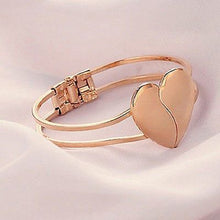 Women Romantic Heart Bangle Wristband Bracelet Cuff Bling Gift Multilayer Chain Bangle Gift Women Jewelry J4U66