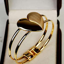 Women Romantic Heart Bangle Wristband Bracelet Cuff Bling Gift Multilayer Chain Bangle Gift Women Jewelry J4U66