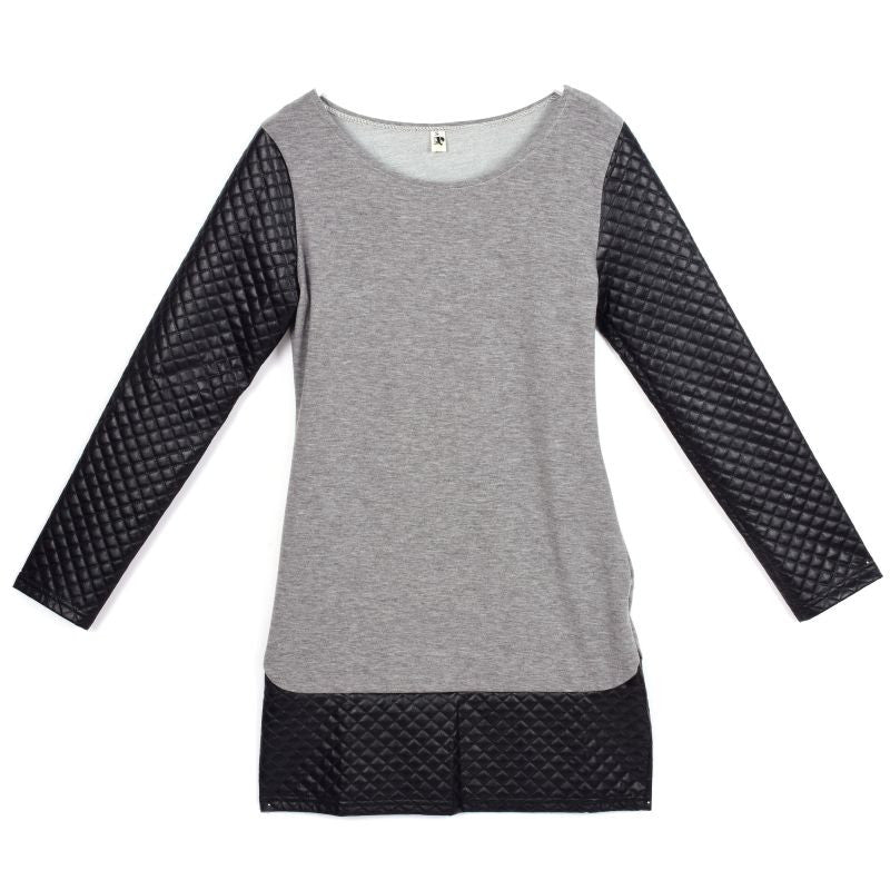 Women Sexy Bandage Long Sleeve Bodycon Party Warm O-Neck Pencil Mini Dress J4U66