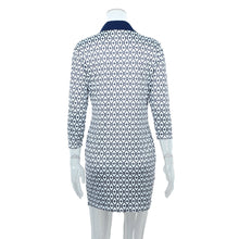 women sexy club dress deep v neck plaid print 3/4 sleeve bodycon dress button front mini office dress vestidos white J4U66