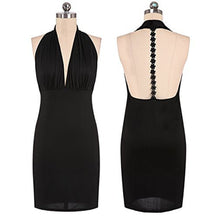 Women Sexy Dresses Party Night Club Dress  Deeps V neck Bodycon Backless Women Dresses J4U66