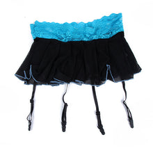 Sexy Erotic Lingerie 3pcss Tops+G String+Mini Skirt Garter Belt Sheer Sleepwear Lace Underwear Drop& J4U66
