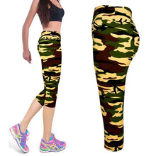 Sexy High Waist Fitness Legging Pants Printed Stretch Cropped Leggings 8 Colors 1PY J4U66
