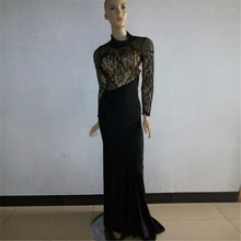 Women Sexy Lined Long Sleeve Dress Backless Party Evening Elegant Ladies Fomal Gown Ball Dress  J4U66