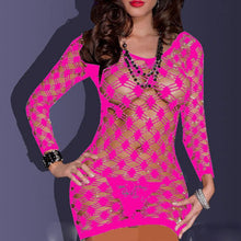 Women Sexy Lingerie Fishnet Babydoll Mini Dress Set Body Stocking Underwear  J4U66