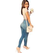 Sexy Long Slim Pencil Pants Long Stretch Trousers Demin Tight Legging Jeans J4U66