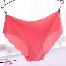 women sexy solid invisible seamless soft thongs lingerie briefs hipster underwear panties J4U66