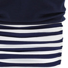 Women Sexy Striped Bodycon Casual Cocktail Party Mini Dress Dresses  J4U66
