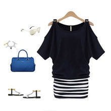 Women Sexy Striped Bodycon Casual Cocktail Party Mini Dress Dresses  J4U66