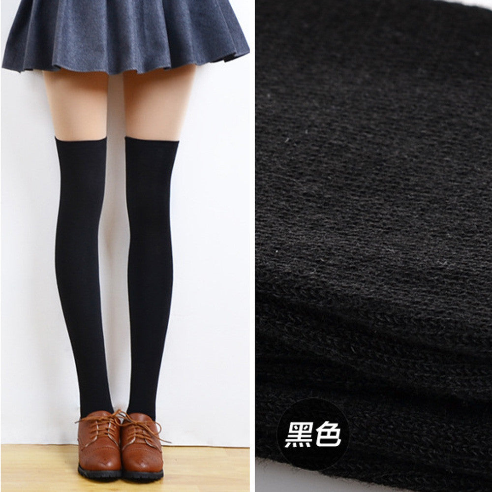 Women Sexy Thigh High Over The Knee Socks Long Cotton Stockings J4U66
