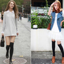 Women Sexy Thigh High Over The Knee Socks Long Cotton Stockings J4U66