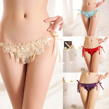 Women Sexy Underwear Bow Knot Sex Panties G-String V-String Lingerie Underwear Erotic Lingerie Women Panties J4U66