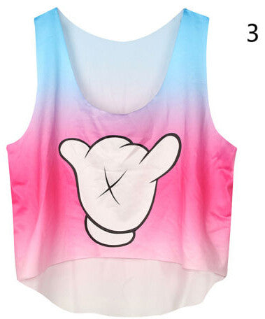 Women Short Crop Top 21 Style  Sleeveless U Croptops Fitness Tank Tops Women Vest Tube Top J4U66