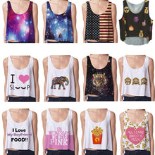 Women Short Crop Top 21 Style  Sleeveless U Croptops Fitness Tank Tops Women Vest Tube Top J4U66
