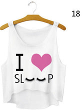 Women Short Crop Top 21 Style  Sleeveless U Croptops Fitness Tank Tops Women Vest Tube Top J4U66