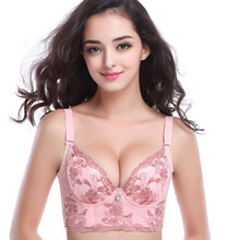 Side Support Deep-V Plunge Lift Push Up Lace Bra Underwear Brassiere Adjustable Bras J4U66