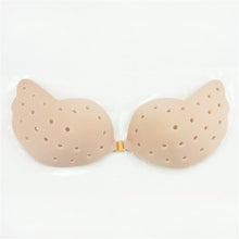 women silicone push up bra invisible breathable hole strapless backless adhesive bras for womens J4U66