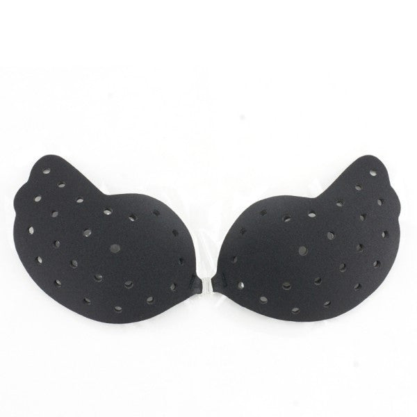 women silicone push up bra invisible breathable hole strapless backless adhesive bras for womens J4U66