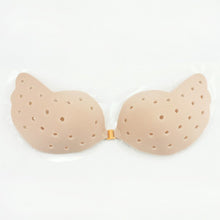 women silicone push up bra invisible breathable hole strapless backless adhesive bras for womens J4U66