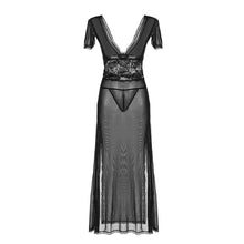 women sleepwear temptation lingerie transparent lace costume perspective robe sexy club erotique dress sexy nuisette porn outfit J4U66