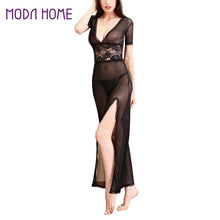 women sleepwear temptation lingerie transparent lace costume perspective robe sexy club erotique dress sexy nuisette porn outfit J4U66
