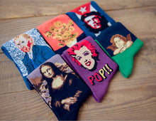 Women Socks Van ogh Mural Art Harajuku Street Graffiti Lovely Cotton Socks 19 Patterns  J4U66