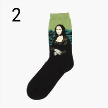 Women Socks Van ogh Mural Art Harajuku Street Graffiti Lovely Cotton Socks 19 Patterns  J4U66