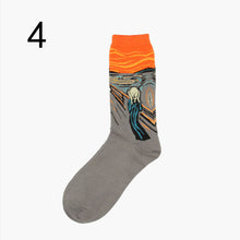 Women Socks Van ogh Mural Art Harajuku Street Graffiti Lovely Cotton Socks 19 Patterns  J4U66