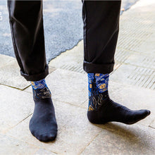 Women Socks Van ogh Mural Art Harajuku Street Graffiti Lovely Cotton Socks 19 Patterns  J4U66