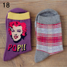 Women Socks Van ogh Mural Art Harajuku Street Graffiti Lovely Cotton Socks 19 Patterns  J4U66