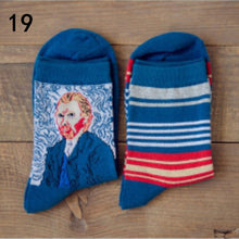 Women Socks Van ogh Mural Art Harajuku Street Graffiti Lovely Cotton Socks 19 Patterns  J4U66