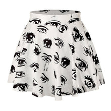 3D Printed Short Mini High Waist Skirt Flared Pleated Skirts Womens 18 Colors 1PY J4U66