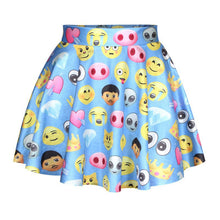 3D Printed Short Mini High Waist Skirt Flared Pleated Skirts Womens 18 Colors 1PY J4U66