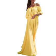 Women Beach Dresses Boho Evening Party Off Shoulder Long Maxi Dress Vestidos J4U66