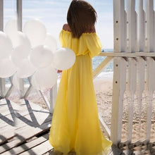 Women Beach Dresses Boho Evening Party Off Shoulder Long Maxi Dress Vestidos J4U66