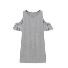 women beach dresses off shoulder butterfly sleeve robe femme mini dress woman clothes black grey J4U66
