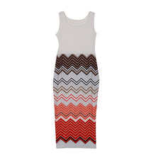 Women Long Dress BOHO Party Dress Beach Dress Lady Striped Maxi Sundress J4U66