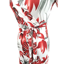 Women Sexy Casual Dress Boho Long Maxi Party Cocktail Beach Dress Short Sleeve Sundress With Belt  J4U66