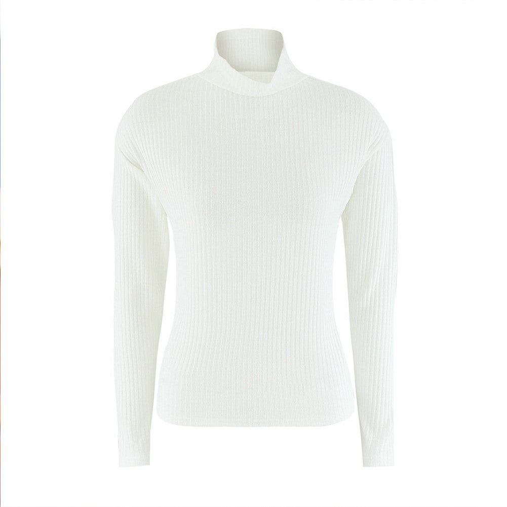 women sweater twisted flowers knitted sweaters warm thin turtleneck pullover long sleeve sweater knitwear jumper top J4U66