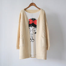 Women Sweater Jumper Coat Jacket Knitted Knitwear Outerwear Lady Warm Cardigan J4U66