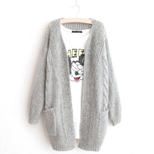 Women Sweater Jumper Coat Jacket Knitted Knitwear Outerwear Lady Warm Cardigan J4U66