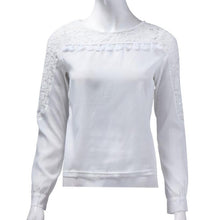 Women Tops And Blouses Ladies Chiffon Blouse Shirt Long Sleeve O- Neck Bow Tops Chemisier Femme Manche Longue J4U66