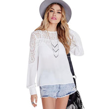 Women Tops And Blouses Ladies Chiffon Blouse Shirt Long Sleeve O- Neck Bow Tops Chemisier Femme Manche Longue J4U66