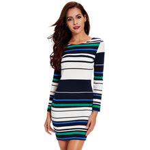 women two way v neck bodycon dress knit striped zipper long sleeves sweater dress stretchy plus size mini knitting dress white J4U66