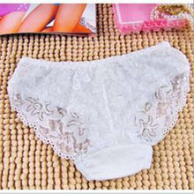 Women Underwear Bamboo Fiber Candy Color Sexy Lace Panties Lingeries See Through Underpants Briefs Girls One Size J4U66