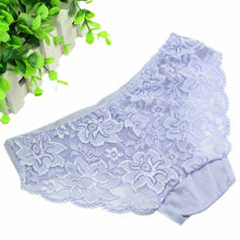 Women Underwear Bamboo Fiber Candy Color Sexy Lace Panties Lingeries See Through Underpants Briefs Girls One Size J4U66