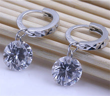 Women Water drop teardrop Earring Crystal zircon eardrop ear pendant gift long imitation diamond Stud Earrings J4U66